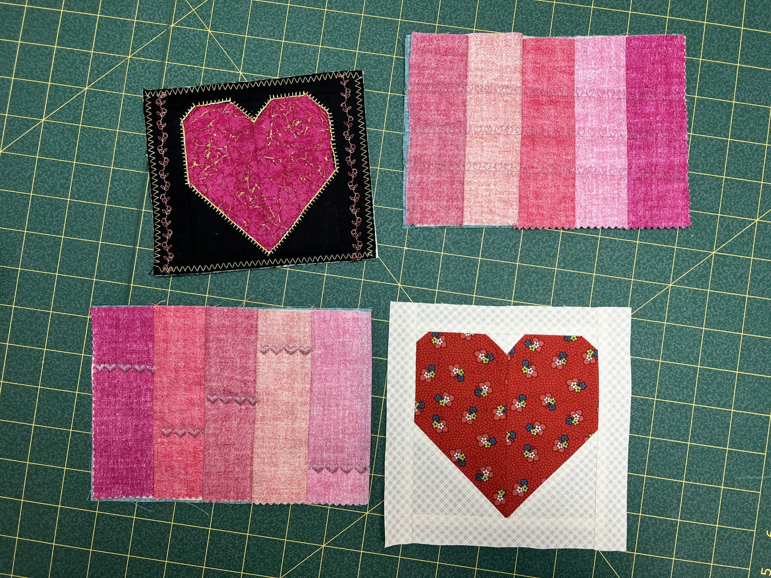 Be Mine Quilt Kit, Blossoms Version, Final Quilt Measures 63.5